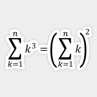 Sum Of Cubes - Math Basics Sticker